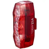 Cateye Viz450 Achterlicht - Lumens: 450 - 300 Graden Zichtbaarheid - USB Oplaadbaar - OptiCube Lenstechnologie - 4 Lichtmodi - Rood