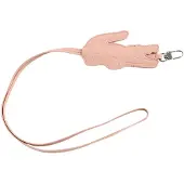 Lacoste sleutelhanger Key Holder Bridal Rose roze