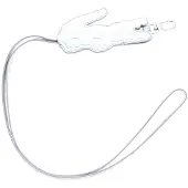 Lacoste sleutelhanger Key Holder Shiny Silver zilverkleurig