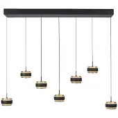 Pure Hanglamp Pure Falling Rings 7-lichts Black Pearl/Diamond