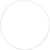 Rayher Hobby Materialen Metalen ring - 60 cm - wit