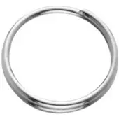 Panduro Sleutelringen - 10 mm - 25 stuks - zilverkleurig