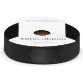 Panduro Satijnlint - 12 mm - zwart