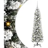 vidaXL Kunstkerstboom Wit 120 cm PVC en Metaal en Plastic