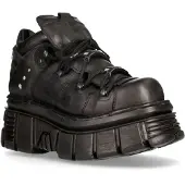 New rock 106N-S52 TORENSCHOENEN metalen zwart lederen biker punk gotische laarzen