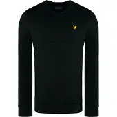 Lyle & Scott V-hals Colour Block Midlay Zwarte trui
