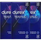 Durex Originals Condooms Extra Safe - 3x 12 stuks