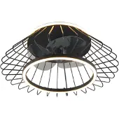 RL LIVE YOUR LIGHT REALITY KARLSBORG - Ventilator - Zwart mat - incl. 1x SMD 30W