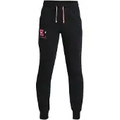Under Armour Rival Terry zwarte trainingsbroek voor kinderen