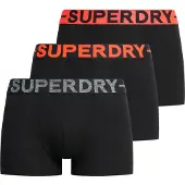 Superdry Boxershorts grijs gemêleerd / rood / zwart