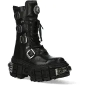 New rock halfhoge gotische leren laarzen-WALL1473-S3