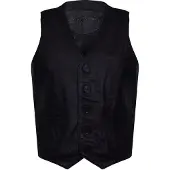 Infinity Leather Bruinen lederen vest formeel traditioneel giletvest