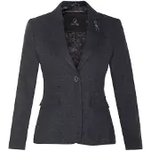 TruClothing Dames Tweed jaren 1920 visgraat marineblauwe blazer