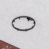 QLS Vuilniszakhouder U3 rond van staal gepoedercoat zak wandhouder zakhouder afvalhouder 6027