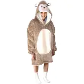 Noxxiez Egel - Hoodie deken - Bruin