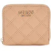GUESS portemonnee Giully II SLG Zip Around Wallet Beige Lichtbruin