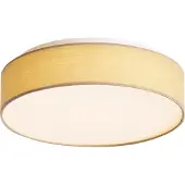 QAZQA Smart plafondlamp beige 35cm incl. LED en afstandsbediening - Flat drum