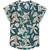 Garcia Ladies Shirt Ss Blue Lagoon Maat: L | Jumpsuits Outlet | Dames | Blauw