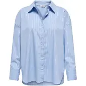 JDY Blouse 'Mio' lichtblauw / zilver