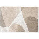 MuchoWow Deurmat 60x40 cm - Droogloopmat Vloeiende vlakken - Harmonieus - Golvend - Mat voor binnen - Schoonloopmat - Deurmatten met print - Inloopmat