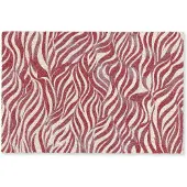 MuchoWow Deurmat 90x60 cm - Droogloopmat Golvende vormen - Abstract - Rood - Mat voor binnen - Schoonloopmat - Deurmatten met print - Inloopmat