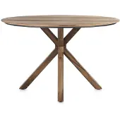 Henders & Hazel Trapani toonbanktafel mangohout gefineerd gerookt 150x120 cm