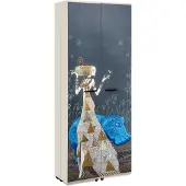 Finori Hippo schoenenkast 74x181,5x34 cm fluweel