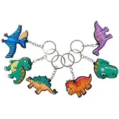 Duckiez Sleutelhanger Dinosaurus - 12 stuks