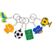 Duckiez Sleutelhanger Voetbal - 12 stuks