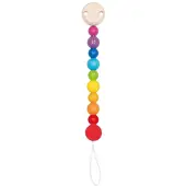 Goki Fopspeenketting - Regenboog - L21cm - Hout