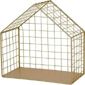 Intratuin Wandrek Huis Goud 26 X 14 X 26 Cm