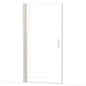 Maxaro Diamond Douchedeur | 100 cm Rvs Helder glas Draaideur