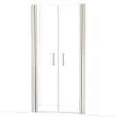 Maxaro Diamond Douchedeur | 110 cm Rvs Helder glas Pendeldeur