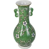 HD Collection Vaas Porselein Groen 10x10x21cm