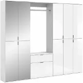 Furnilux Projectxcombinatie witte hoogglans spiegel - 34x213x193cm
