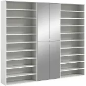 Furnilux Projectxcombinatie wit hoogglans wit NB - 37x222x191cm