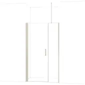Maxaro Diamond Douchedeur | 120 cm Rvs Helder glas Draaideur