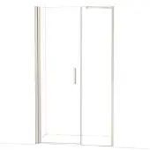 Maxaro Diamond Douchedeur | 120 cm Rvs Helder glas Draaideur