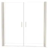 Maxaro Diamond Douchedeur | 210 cm Rvs Helder glas Pendeldeur