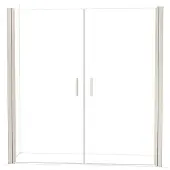 Maxaro Diamond Douchedeur | 200 cm Rvs Helder glas Pendeldeur