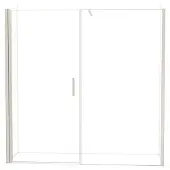 Maxaro Diamond Douchedeur | 210 cm Rvs Helder glas Draaideur