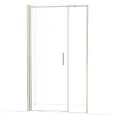 Maxaro Diamond Douchedeur | 120 cm Rvs Helder glas Draaideur