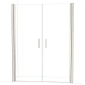 Maxaro Diamond Douchedeur | 160 cm Rvs Helder glas Pendeldeur