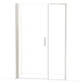 Maxaro Diamond Douchedeur | 140 cm Rvs Helder glas Draaideur