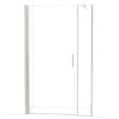Maxaro Diamond Douchedeur | 130 cm Rvs Helder glas Draaideur