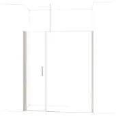 Maxaro Diamond Douchedeur | 180 cm Rvs Helder glas Draaideur