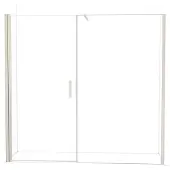 Maxaro Diamond Douchedeur | 220 cm Rvs Helder glas Draaideur