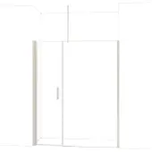 Maxaro Diamond Douchedeur | 170 cm Rvs Helder glas Draaideur