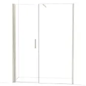 Maxaro Diamond Douchedeur | 160 cm Rvs Helder glas Draaideur