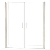 Maxaro Diamond Douchedeur | 180 cm Rvs Helder glas Pendeldeur